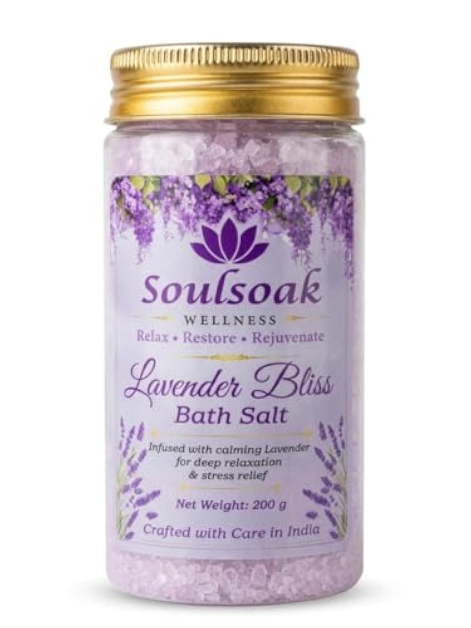 Lavender Bliss Bath Salt 200g | Bath Soak